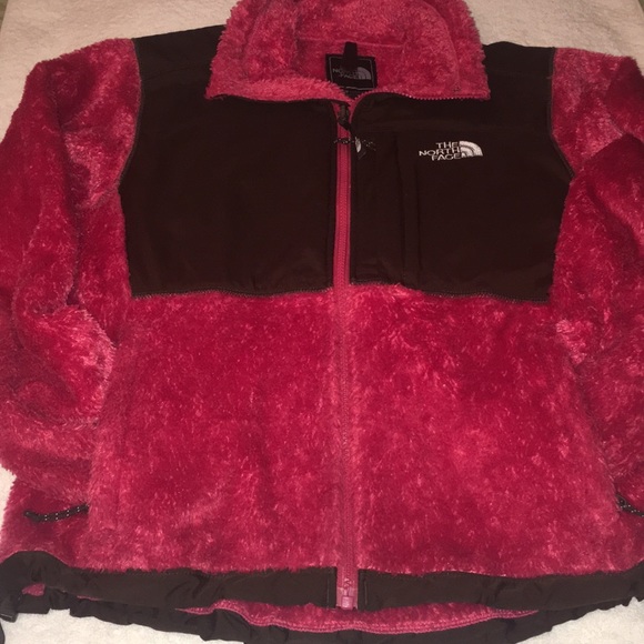 North Face Pink Fuzzy Jacket - Picture 2 of 4